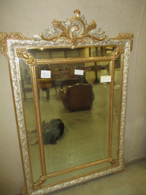 Silver Antique Ornate Mirror