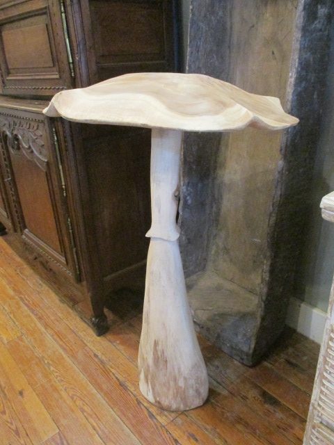 Hand-carved Wooden Mushroom