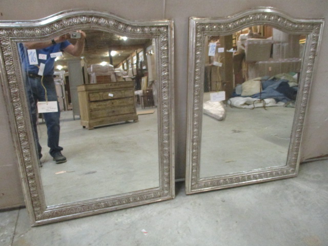 Silver Louis Philippe mirror - Crown and Colony Antiques in Fairhope, AL